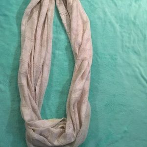 Cream infinity scarf